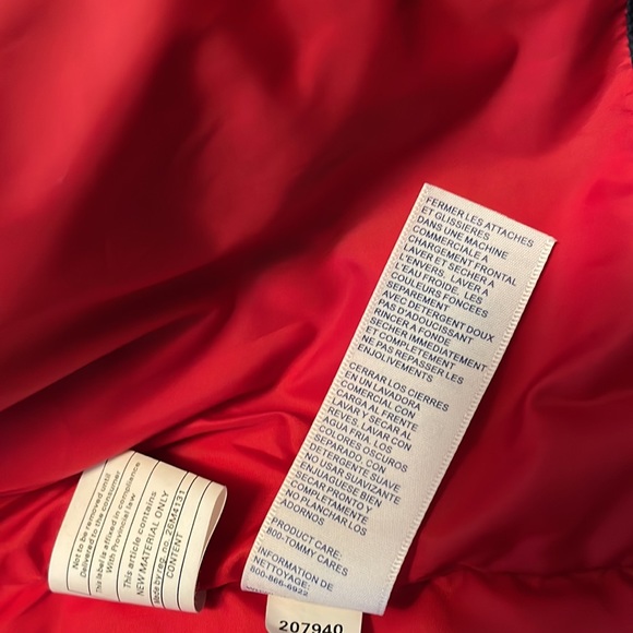Tommy Hilfiger,S, lofty down, 21” navy jacket, 2 zip pockets (& 1 inside).NWOT. - Picture 6 of 12